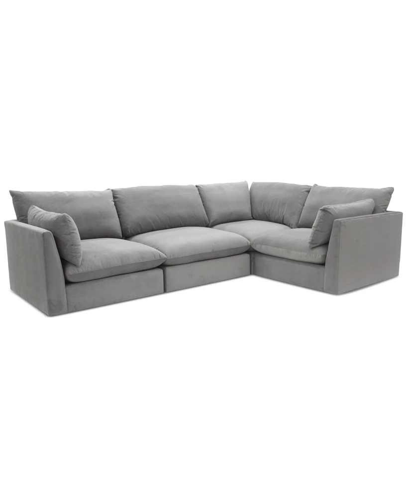 Marsten 126" 4-Pc. Fabric Sectional Sofa, Created for Macy's