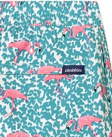 Chubbies Big Boys The Domingo's Are For Flamingos Classic Swim Trunks - Bright Blue