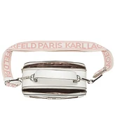 Karl Lagerfeld Paris Simone Small Leather Snake Crossbody