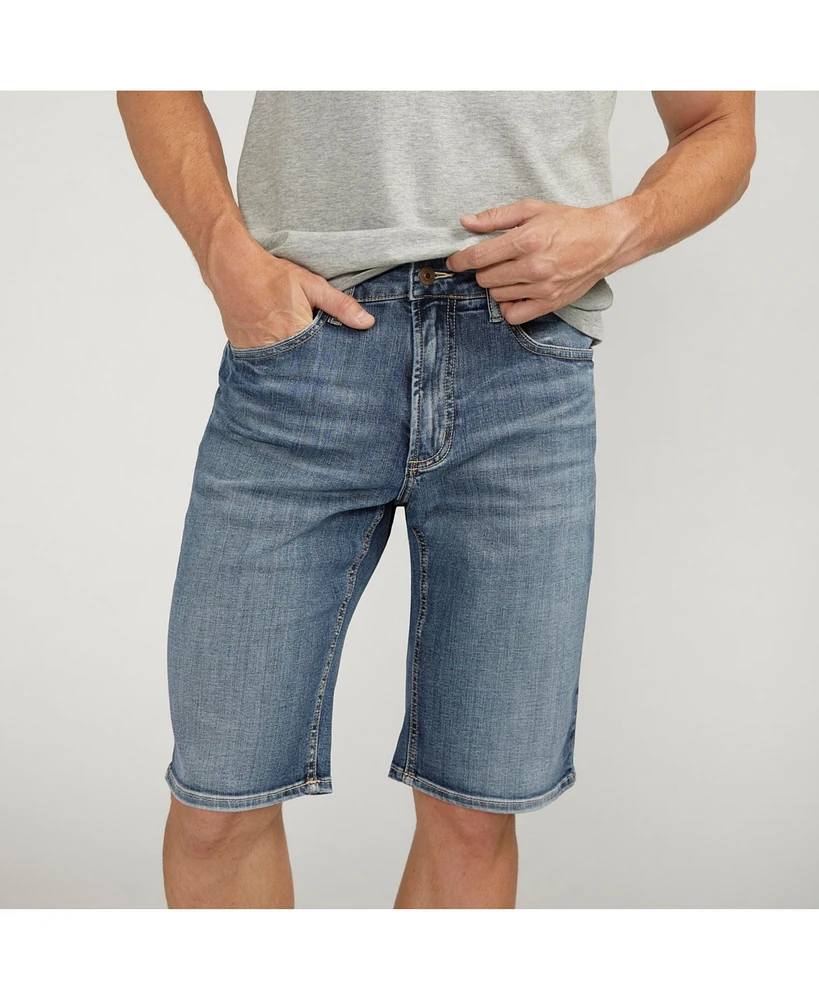 Silver Jeans Co. Men's Zac Relaxed Fit Denim 12-1/2" Shorts