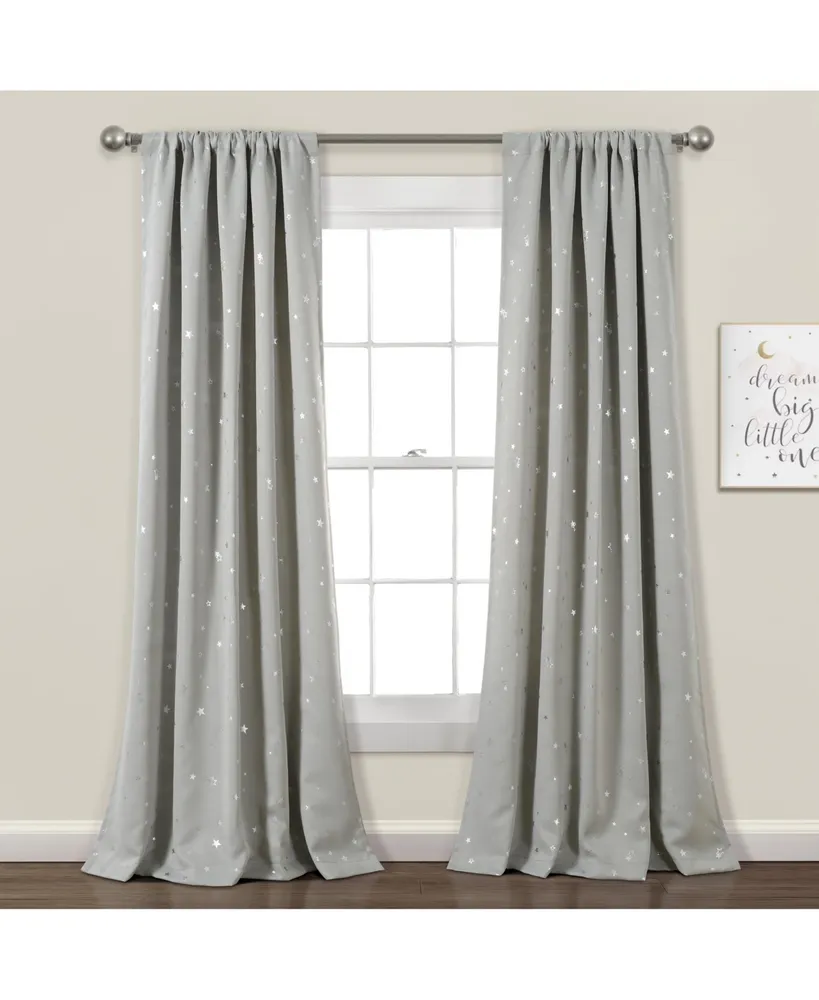 Lush Decor Star Blackout Window Curtain Panels