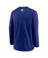 Men's Nike Royal Los Angeles Dodgers Authentic Collection Logo Performance Long Sleeve T-shirt