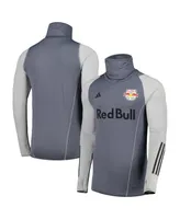 Men's adidas Gray New York Red Bulls Warm Raglan Cold.rdy Top