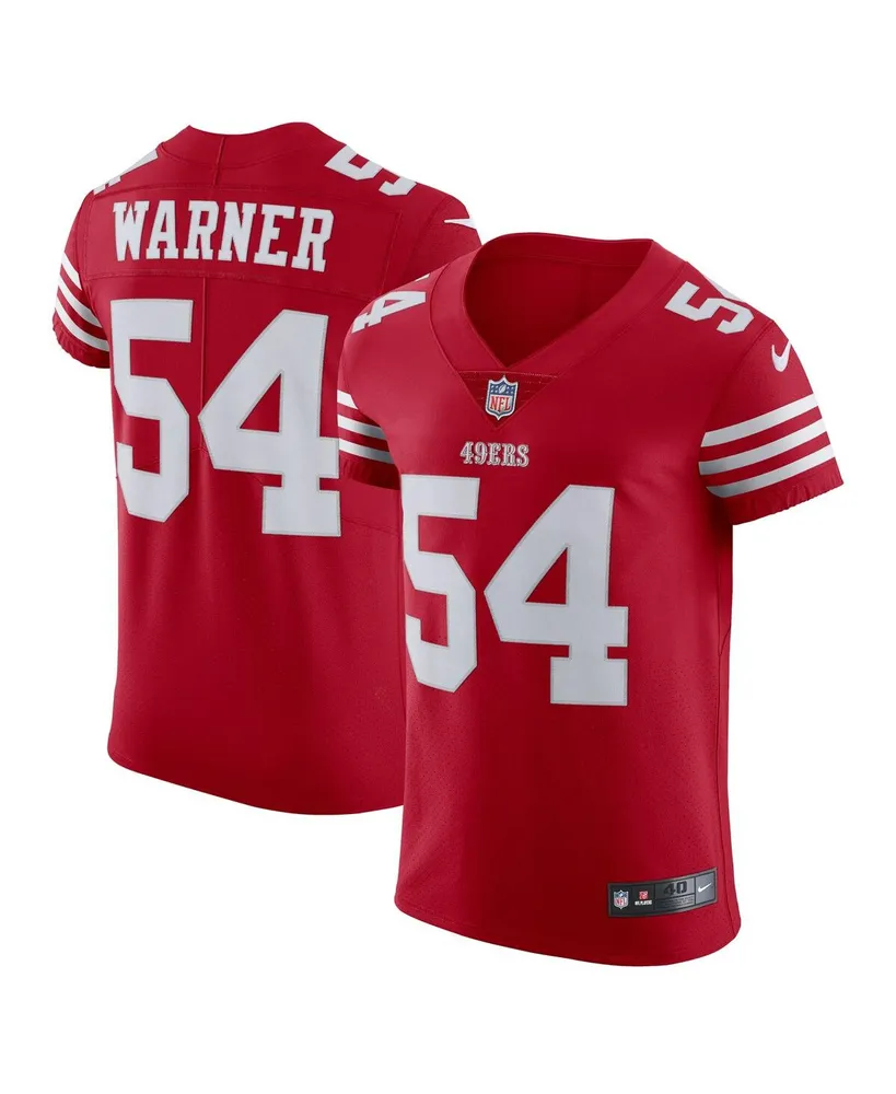 Nike Men's Nike Fred Warner Scarlet San Francisco 49ers Vapor Elite Jersey