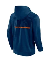 Men's Fanatics Navy Chicago Bears Defender Evo Full-Zip Hoodie