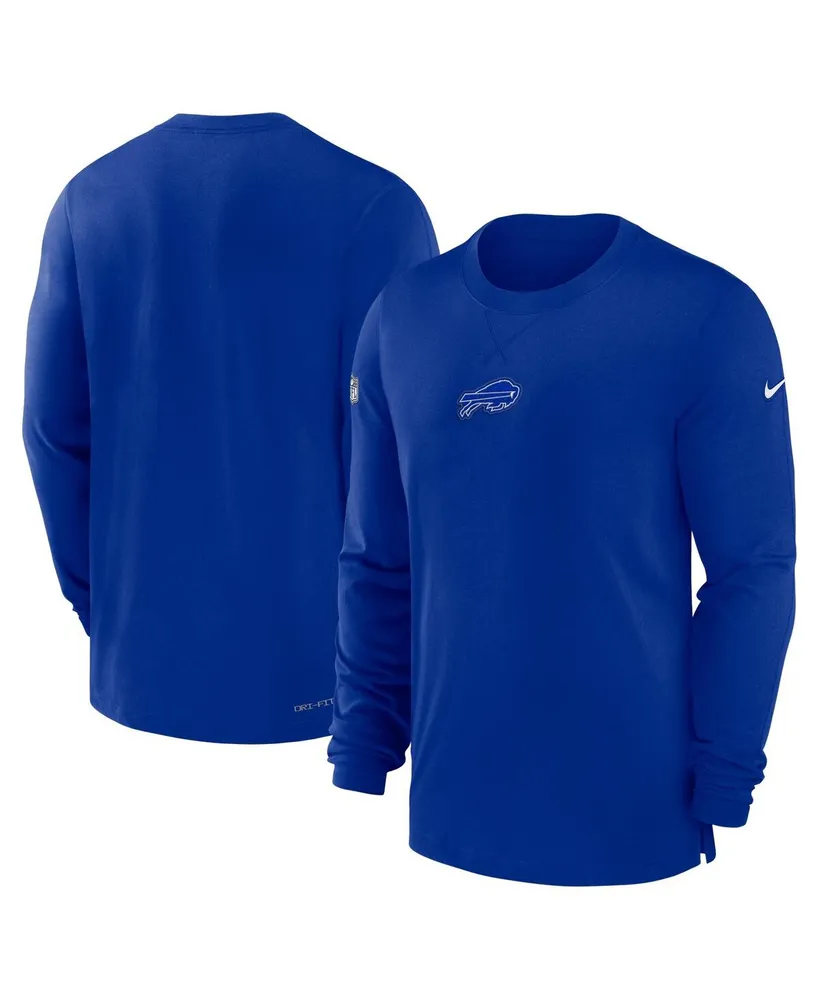 Men's Nike Royal Buffalo Bills 2023 Sideline Performance Long Sleeve T-shirt