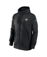 Men's Nike Black New Orleans Saints Sideline Club Performance Full-Zip Hoodie