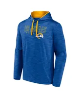 Men's Fanatics Heather Royal Los Angeles Rams Hook and Ladder Pullover Hoodie