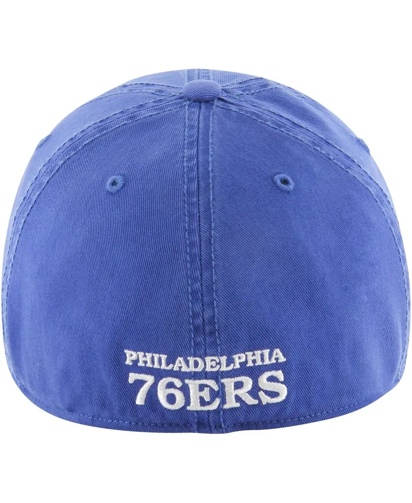 Men's '47 Brand Royal Philadelphia 76ers Alternate Logo Classic Franchise Fitted Hat