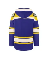 Men's '47 Brand Blue St. Louis Blues Superior Lacer Pullover Hoodie