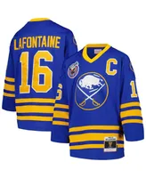 Big Boys Mitchell & Ness Pat LaFontaine Royal Buffalo Sabres 1992 Blue Line Player Jersey