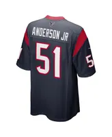 Men's Nike Will Anderson Jr. Navy Houston Texans 2023 Nfl Draft First Round Pick Game Jersey