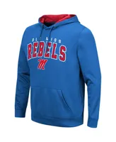 Men's Colosseum Powder Blue Ole Miss Rebels Resistance Pullover Hoodie