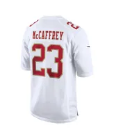 Men's Nike Christian McCaffrey Tundra White San Francisco 49ers Fashion Game Jersey