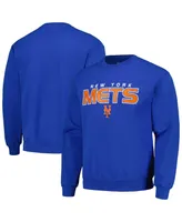 Men's Stitches Royal New York Mets Pullover Sweatshirt