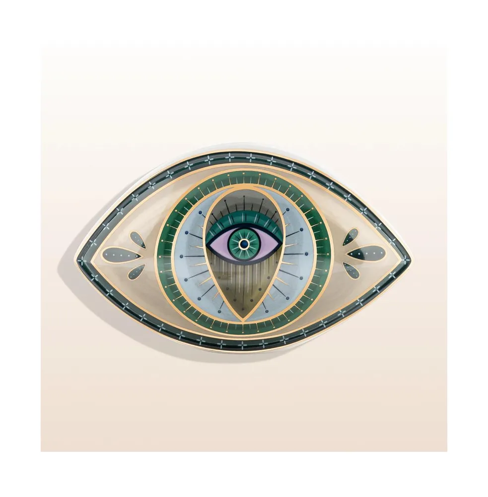 Protective Abundance - Evil Eye Ceramic Statue