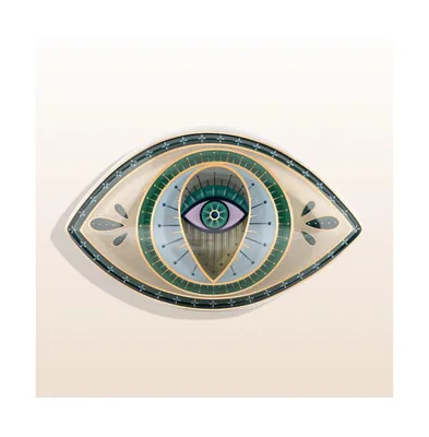 Protective Abundance - Evil Eye Ceramic Statue