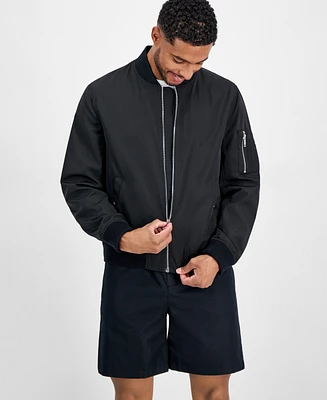 I.n.c. International Concepts Men's Leo Regular-Fit Full-Zip Bomber Jacket, Created for Macy's