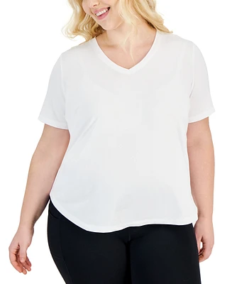 Id Ideology Plus Solid Essentials Active Tee, Created for Macy's