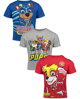 Nickelodeon Toddler Boys Paw Patrol Chase Marshall 3 Pack Short Sleeve Tees Toddler|Child