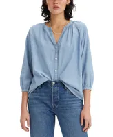 Levi's Women's Mirabelle Button-Front Cotton Top