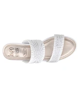 Impo Women's Verbena Embellished Stretch Wedge Sandals