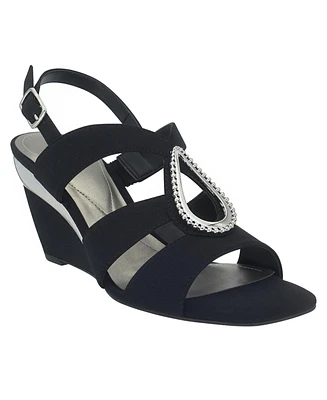 Impo Women's Violette Ornamented Wedge Sandals