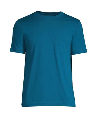 Lands' End Men's Big & Tall Short Sleeve Supima Tee With Pocket