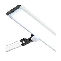 Flynn Modern Task Desk Lamp with Usb Charging Port and Phone Cradle Led 25" High Metallic Black and Silver Adjustable Swivel for Bedroom House Bedside