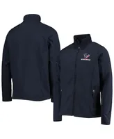 Men's Dunbrooke Navy Houston Texans Big and Tall Sonoma Softshell Full-Zip Jacket