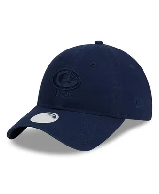 Women's New Era Navy Green Bay Packers Color Pack 9TWENTY Adjustable Hat