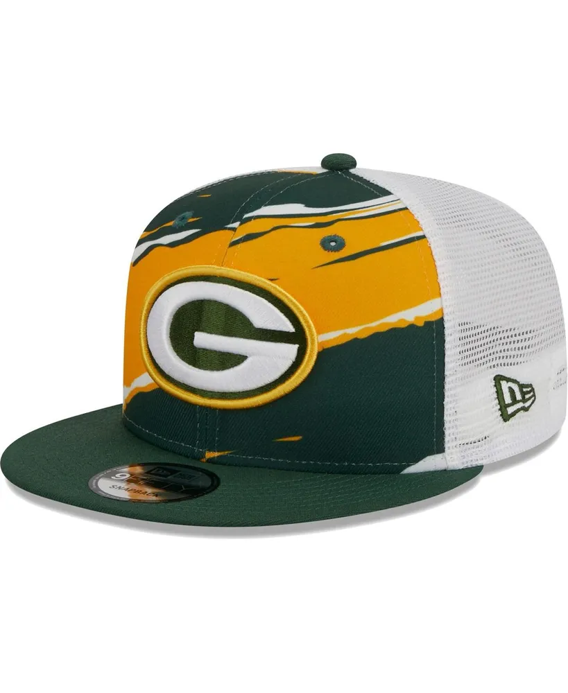 Men's New Era Green Green Bay Packers Tear Trucker 9FIFTY Snapback Hat