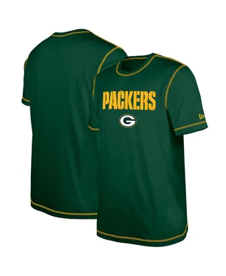 Men's New Era Green Bay Packers Third Down Puff Print T-shirt