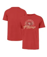 Men's '47 Brand Scarlet Distressed San Francisco 49ers Ringtone Franklin T-shirt