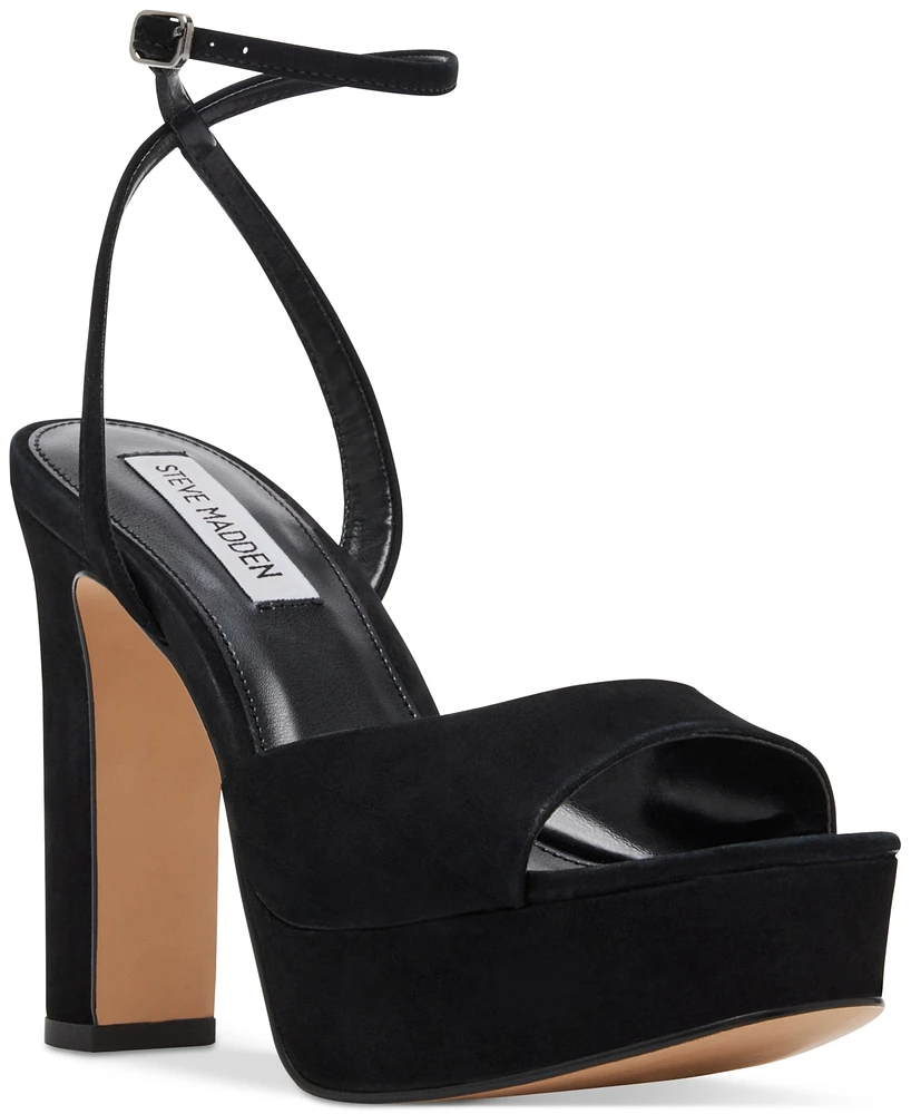 Steve Madden Women's Assured Ankle-Strap Platform Dress Sandals