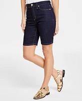 I.n.c. International Concepts Women's High-Rise Denim Bermuda Shorts