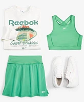 Reebok Womens Crewneck Cropped Tank Skort