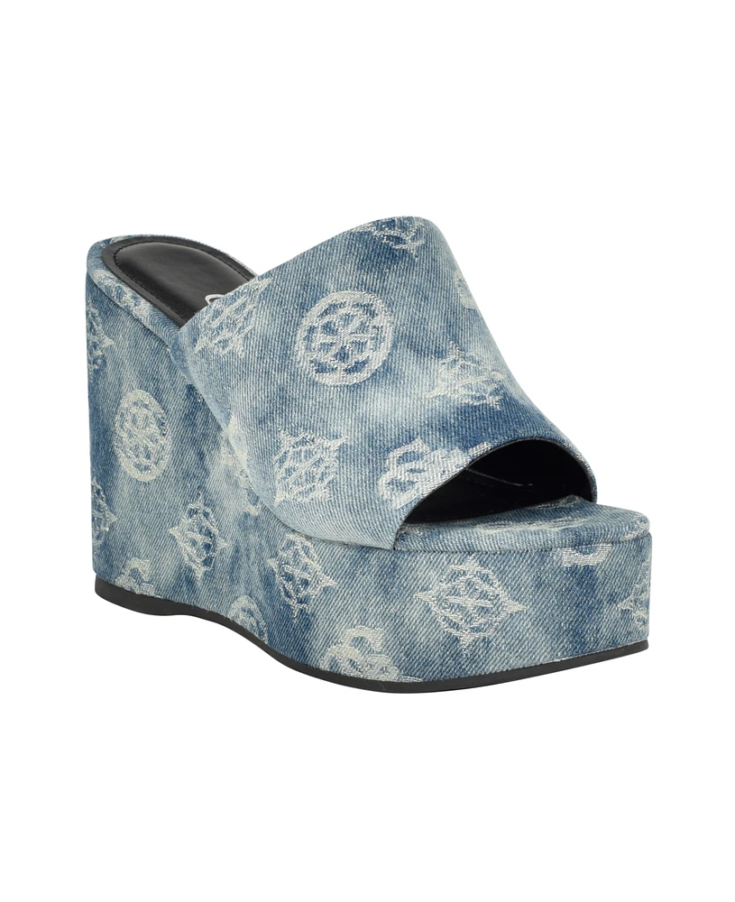 Guess Women's Yenisa Platform Wedge Sandals