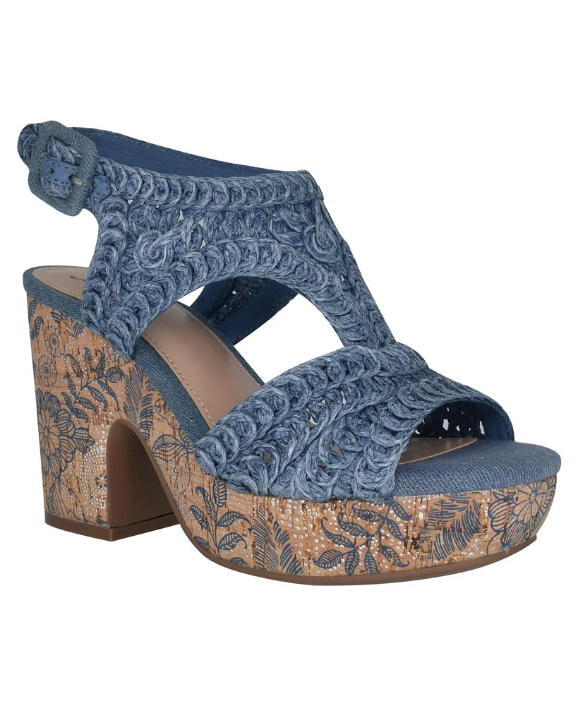 Impo Women's Osanna Woven Raffia Platform Sandals