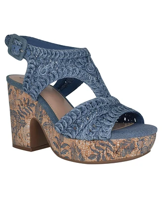 Impo Women's Osanna Woven Raffia Platform Sandals