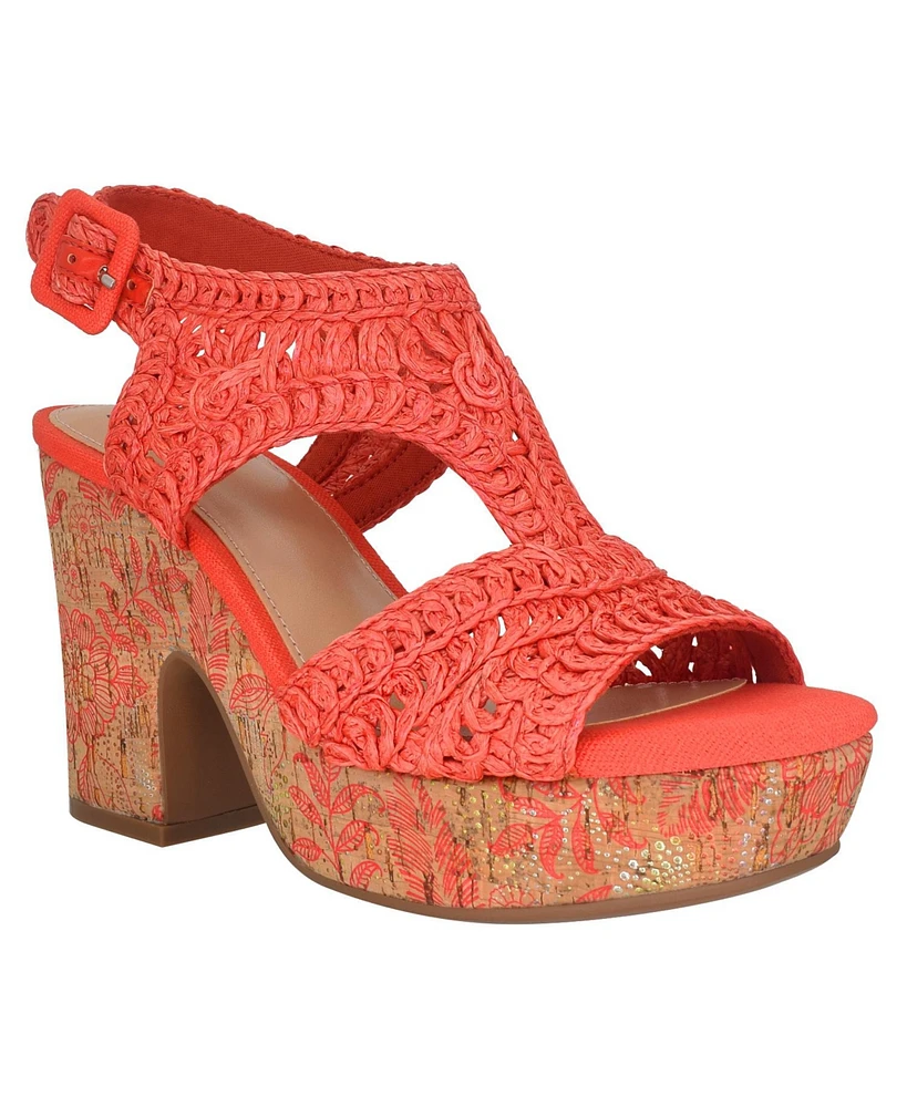 Impo Women's Osanna Woven Raffia Platform Sandals