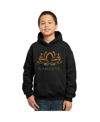 Boy's Word Art Hooded Sweatshirt - Namaste
