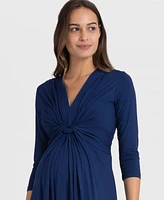 Seraphine Women's Knot Front Maternity Dress