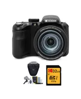 Kodak Pixpro AZ425 Astro Zoom Camera (Black) with 32GB Card and Camera Case