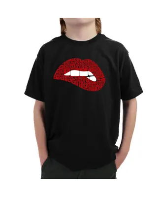 Boy's Word Art T-shirt - Savage Lips