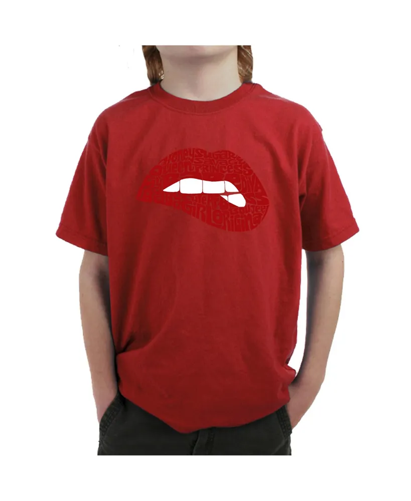 Boy's Word Art T-shirt - Savage Lips