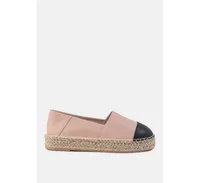 Womens noel two tone slip-on espadrilles