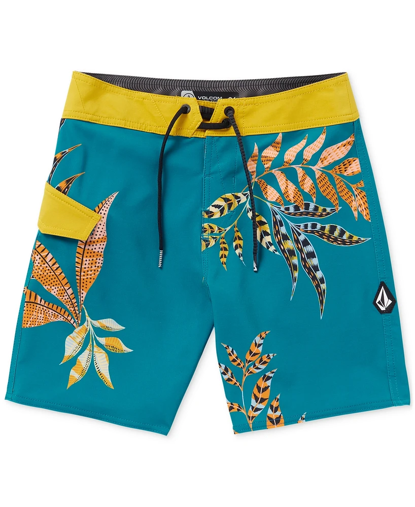 Volcom Big Boys Lido Printed Mod Swim Trunks