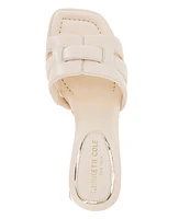 Kenneth Cole New York Women's Harper Woven Strap Slip-On Block Heel Sandals