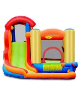 Inolait Inflatable Water Slide Bounce House with Pool and Cannon Without Blower